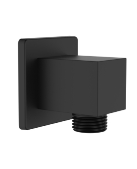 Square angle valve black