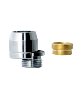 Faucet aerator with bayonet connection