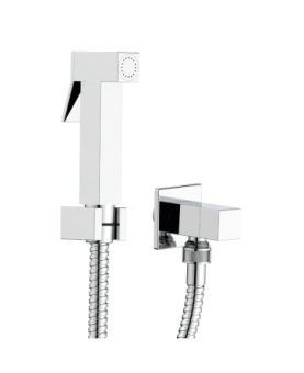 Toilet shower kit square with tap