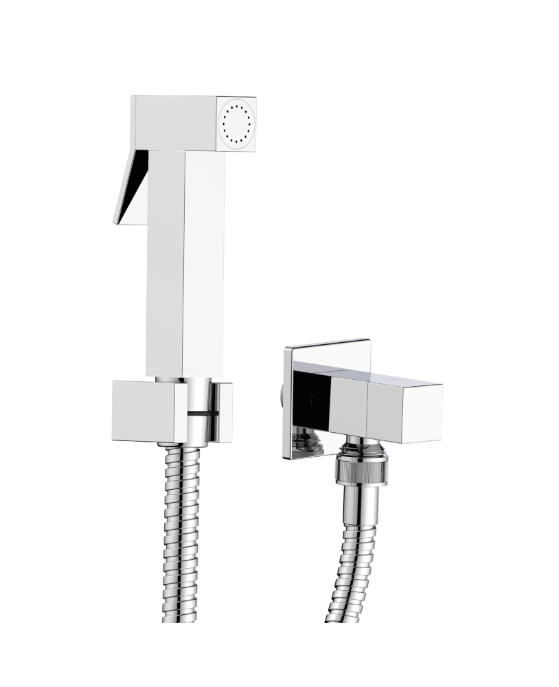 Toilet shower kit square with tap
