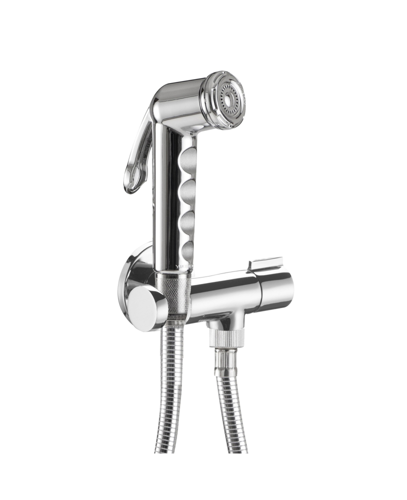 Toilet shower kit with tap