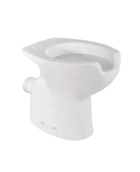 Floor-mounted toilet wall drain for disabled