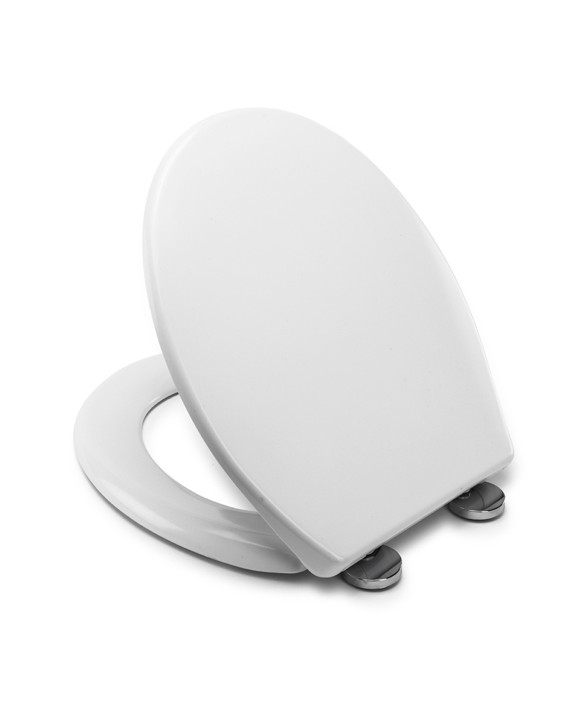 Sedile WC A Chiusura Lenta Morbida, Sedili WC Antibatterico, Design Ergonomico Cerniere Regolabili A Sgancio Rapido Effetto 3D, Polipropilene (PP), Per Bagno Familiare - Foto 8