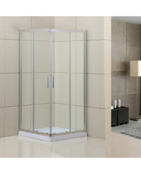 Shower enclosure interlocking square