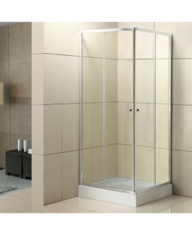 Cabine de douche 
épaisseur de verre 4 cm carré