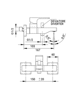 Bath mixer Prestige series