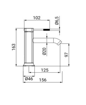 Basin mixer Riviera series