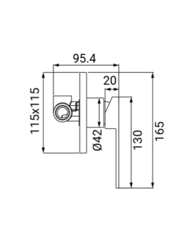 Concealed shower mixer Eden series