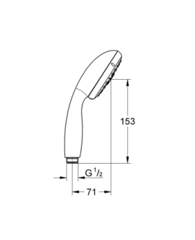 Hand shower Vitalio start 1, 2 or 3 jets