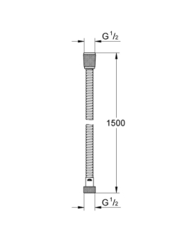 Flexible de douche Vitalioflex metal 150 ou 175 cm