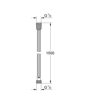 Shower hose Vitalioflex metal 150 or 175 cm