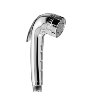 Hand shower with push button