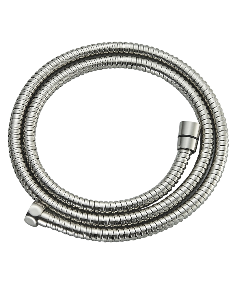 Brushed steel flexible hose 150 or 200 cm