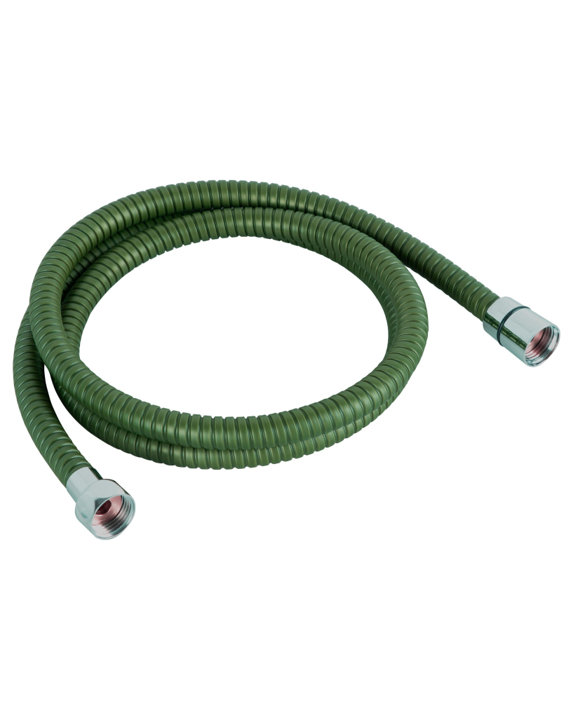 Green pvc coating flexible hose 150 or 200 cm