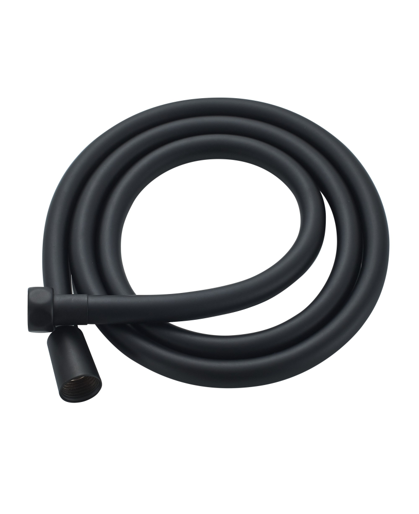 Satin black flexible hose 150 or 200 cm