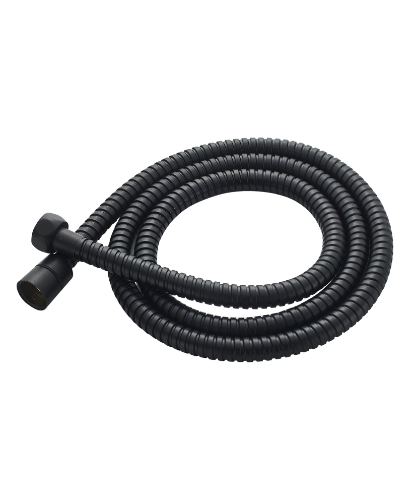 Black finish flexible hose 150 or 200 cm