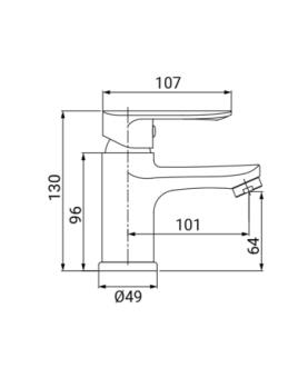 Miscelatore lavabo serie One