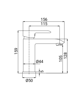 Miscelatore lavabo serie Psiche