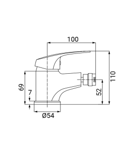 Bidet mixer Punto series