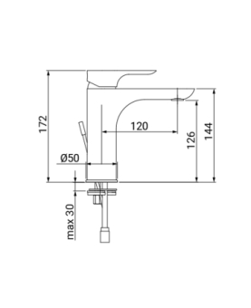 Miscelatore lavabo serie Sofia