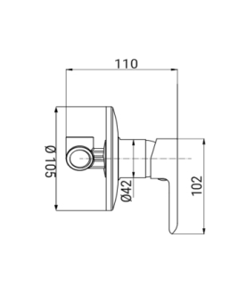 Concealed shower mixer Livina series