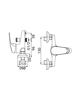 Bath mixer Punto series