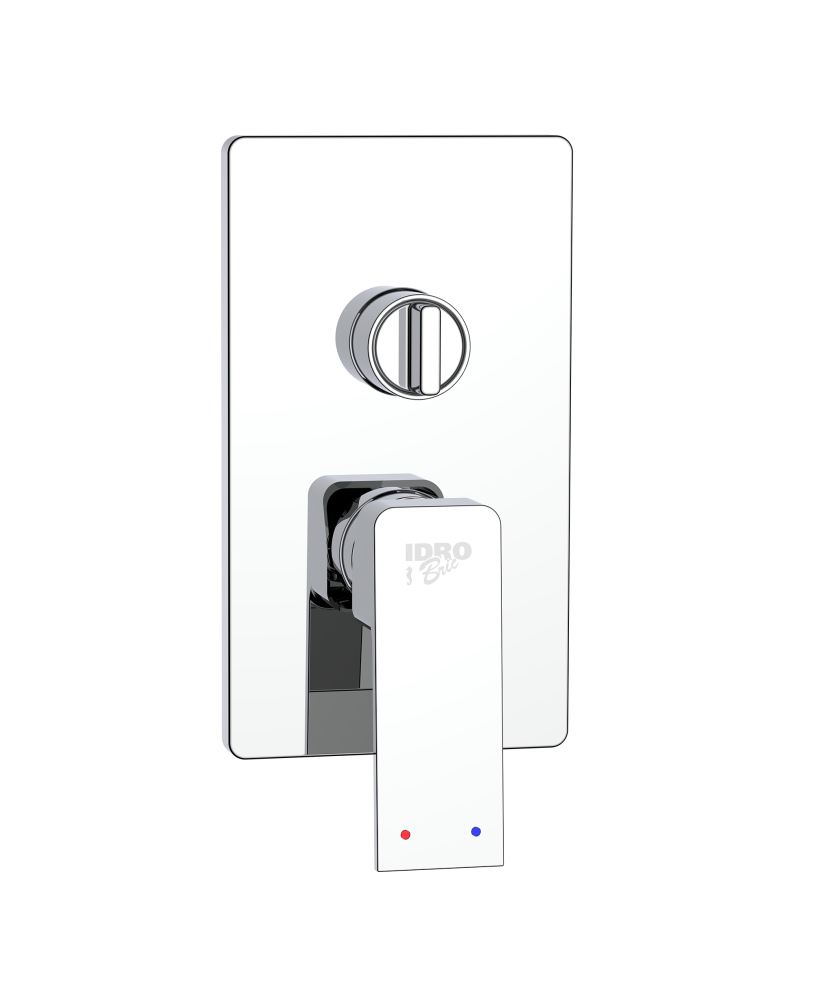 Concealed shower mixer with diverter Totem series