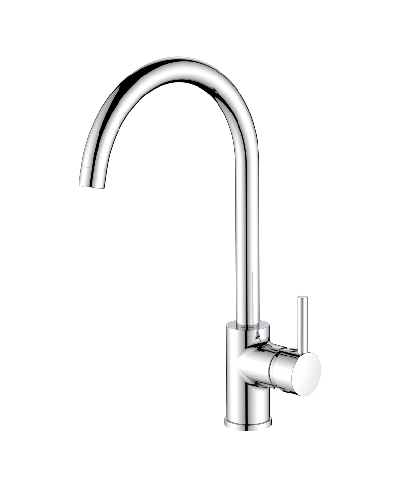 Sink mixer with high spot Chicago chrome or brushed steel
