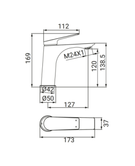 Miscelatore lavabo serie Dynamic