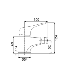 Bidet mixer Joy series