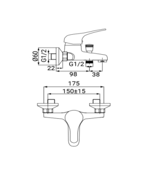 Bath mixer Joy series