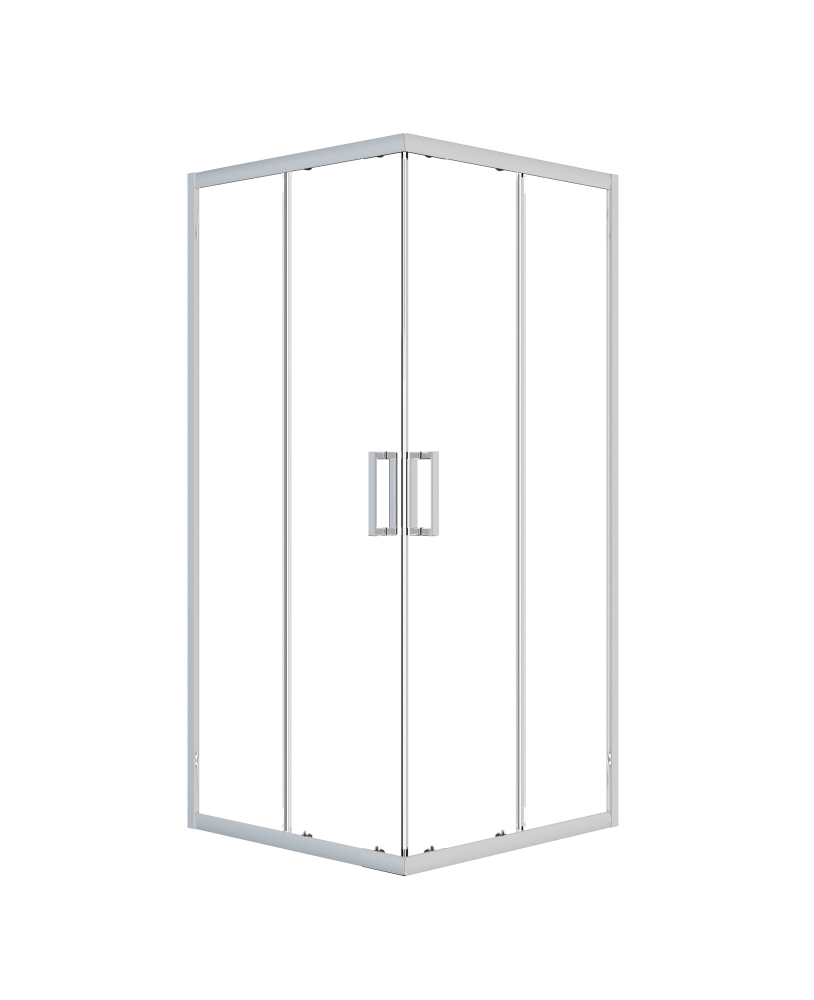 Porta scorrevole ad angolo quadrata