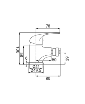 Bidet mixer Fast series