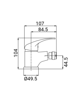 Bidet mixer Eva series