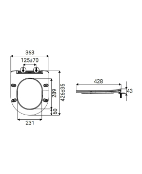Toilet seat Reno