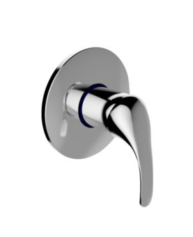 Concealed shower mixer Eva...