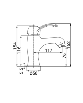 Basin mixer Distri series