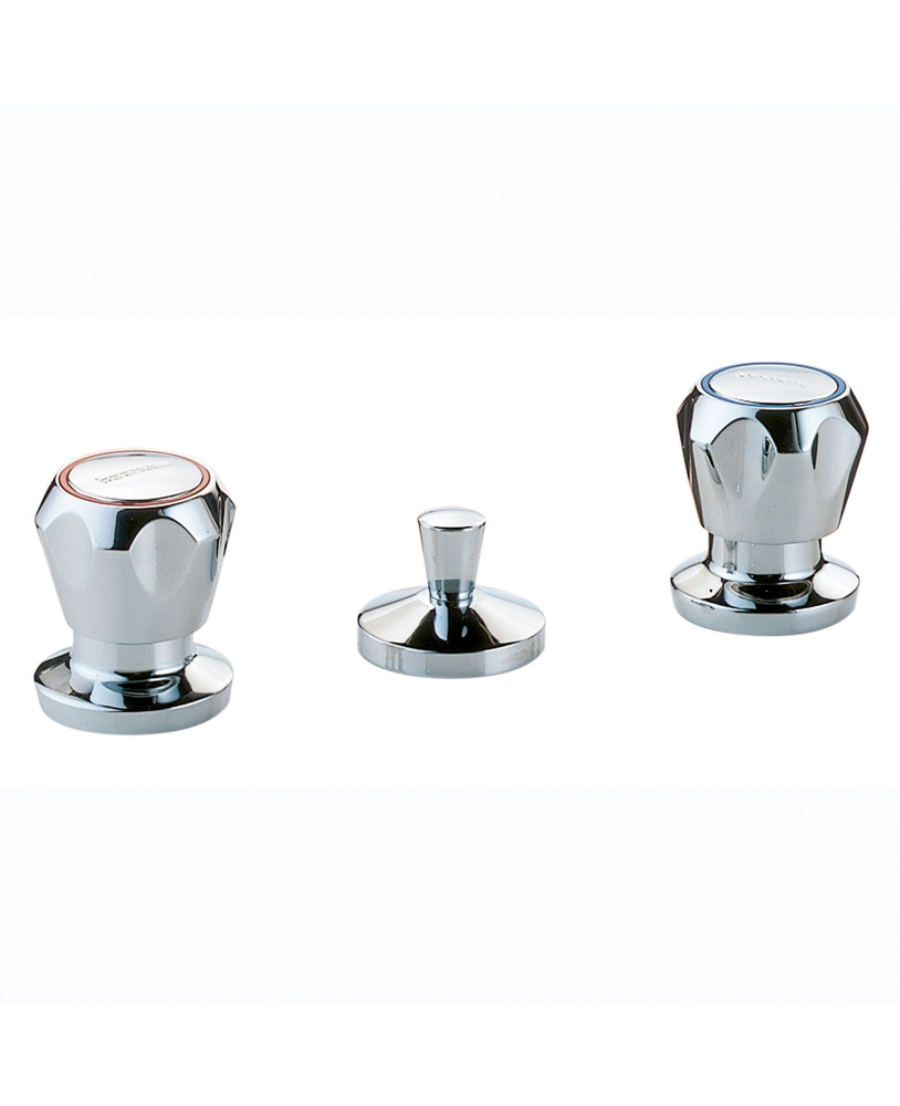 Rubinetto batteria per bidet 3 fori serie Scudetto