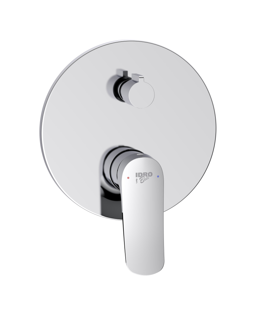 Concealed shower mixer with diverter series Vela