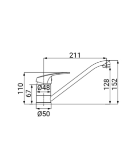 Sink mixer swivel spout Punto