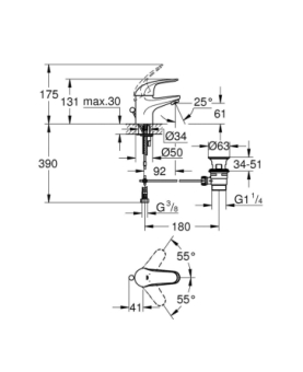 Miscelatore lavabo serie Swift