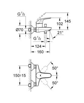 Bath mixer Swift series