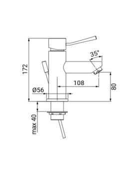 Miscelatore lavabo serie Grace