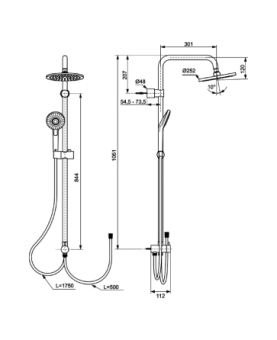 Shower system Idealjet