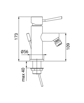 Bidet mixer Grace series