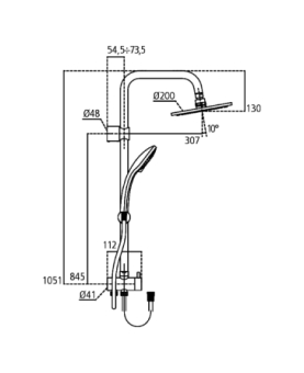 Shower system Idealrain duo