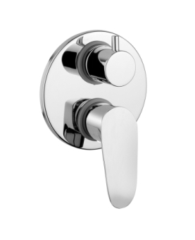 Concealed shower mixer with diverter Smile series