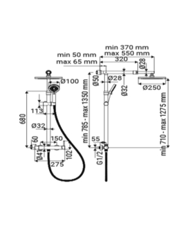 Shower system Morea