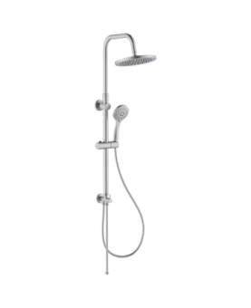 Shower system Papete brushed steel