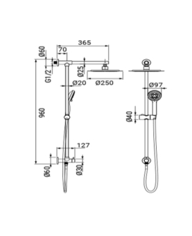 Shower system Margarita